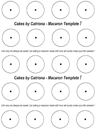 Cakes By Catriona Get French Macarons Piping Template