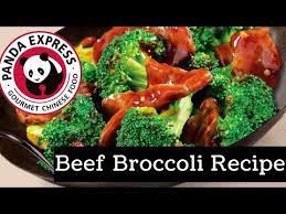 panda express beef broccoli recipe in