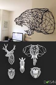 3d Printed Animal Heads Wireframe