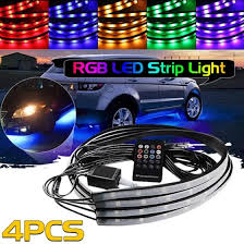 Shop W Rgb Led Strip Under Car Tube Underglow Underbody System Neon Light Kit Remote Control Online From Best Other Car Lights Lighting On Jd Com Global Site Joybuy Com