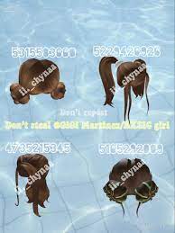This is the biggest free list with roblox hair codes.find the ids for black, white, brown, bacon, blonde, trecky, pink, bed, cinnamon and other type of hair for boys and girls in roblox. Brown Hair Codes Brown Hair Roblox Roblox Codes Coding