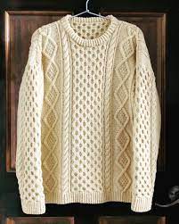 First Fisherman's Sweater Design : r/knitting