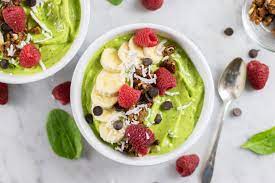 vegan green smoothie bowl sunkissed