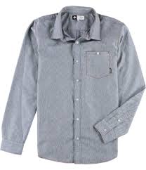 Details About Lrg Mens Woven Solace Button Up Shirt Veniceblue L