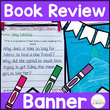 report template for book review banner