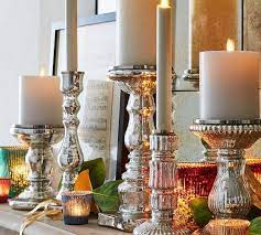 Mercury Glass Candle Holders