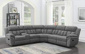 Dark Grey Chenille Power Reclining Sofa