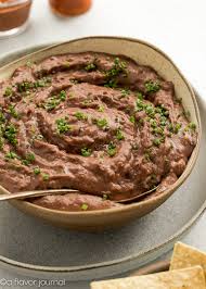 creamy canned refried black beans a