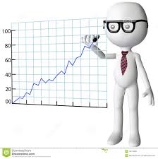 Manager Drawing Company Growth Success Chart Stock