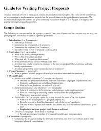 guide for writing project proposals