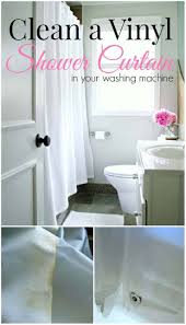 washing a shower curtain liner