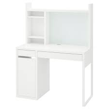 The desks are perfect for work specifically designed and tested to stand up to even the craziest workdays and they come with a 10 year guarantee so you can whether you need a corner desk a large one or a small one we re pretty sure you ll find it. Micke White Desk 105x50 Cm Get It Today Ikea
