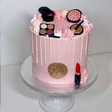 makeup kit theme cake