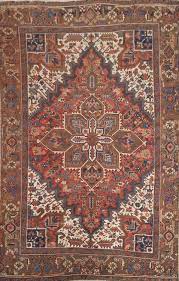 geometric heriz persian area rug 6x9