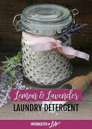 homemade lemon lavender laundry soap