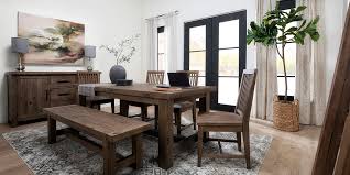 Incorporate details like our plush chair cushions to bring color and comfort to the room. Country Rustic Dining Room With Gables 6 Piece Extension Dining Set Living Spaces