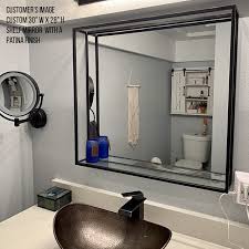 Double Framed Bathroom Mirror