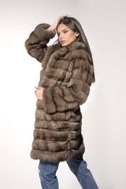 Russian Sable Fur Coat With English Collar