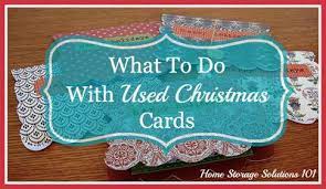 what to do with used christmas cards