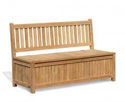 Windsor Wooden Garden Storage Bench 1 5m