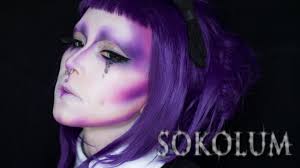 violet alien makeup tutorial you