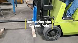 carpet poles for forklift easy