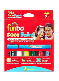 funbo face paint set 6 pieces