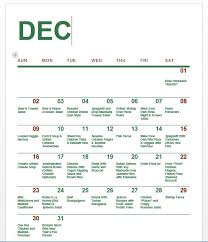 December Meal Planning Calendar The Chirping Moms