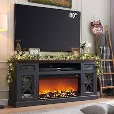 Sincido Farmhouse Fireplace Tv Stand