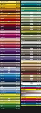 Ironlak Lak 400ml Color Chart 20 Color Charts The Paint