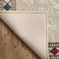 Washable throw rugs for kitchens. Buy Antep Rugs Alfombras Modern Bordered 2x4 Non Skid Non Slip Low Profile Pile Rubber Backing Kitchen Area Rugs Beige 2 3 X 4 Online In Germany B08616kyfn