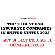 top 10 best car insurance companies in
