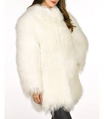 White Mongolian Fur Coat Fursource Com