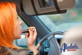 eating or putting makeup while driving