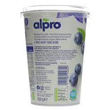 alpro soya blueberry yoghurt 6 x 500g