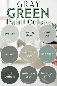 27 Super Fresh Gray Green Paint Colors