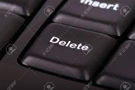Delete Key On Black Computer Keyboard. Stock Photo, Picture And Royalty  Free Image. Image 23431458.