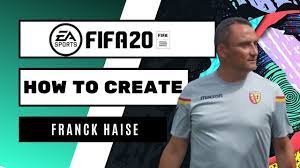 How to Create Franck Haise - FIFA 20 Lookalike for Career Mode - YouTube