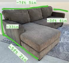 Brown Polyester Small L Sectional Sofa