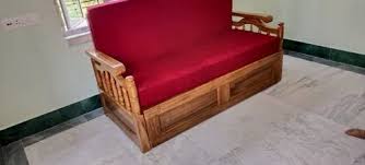 3 seater teak wood segun wooden sofa