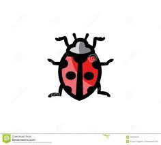 Ladybird Logo Template Insect Ladybug Vector Design Stock Vector