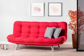 vietu sofa lova misa sofabed raudona