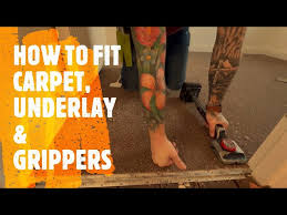 how to fit carpet underlay door bar
