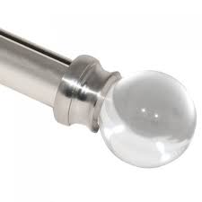 Glass Globe Finial For 1 1 2 Curtain