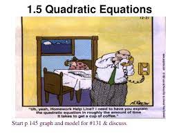 1 5 Quadratic Equations Powerpoint