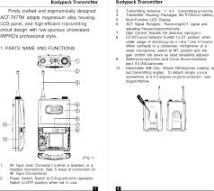 707tm Wireless Microphone User Manual Act707tm 2ce160 Cdr