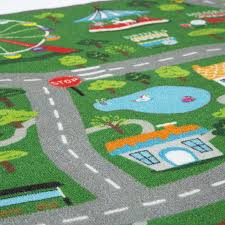 large road map activity rug