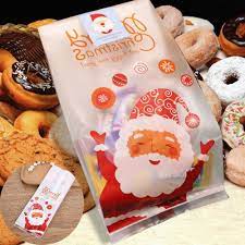 50 Túi Bóng Đựng Bánh Kẹo Hình Ông Già Noel