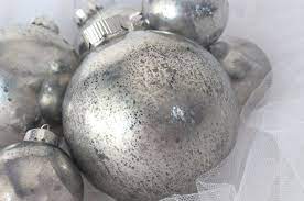 mercury glass tree ornaments