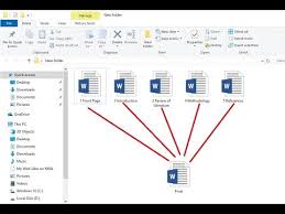 how to merge ms word files into one